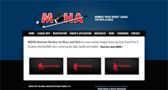 Desktop Screenshot of mohasummerhockey.ca