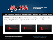 Tablet Screenshot of mohasummerhockey.ca